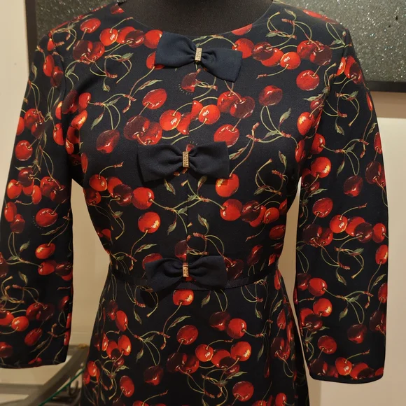 Ted Baker Women's Fyra Cheerful Cherry Bow Dress - Picture 11 of 16